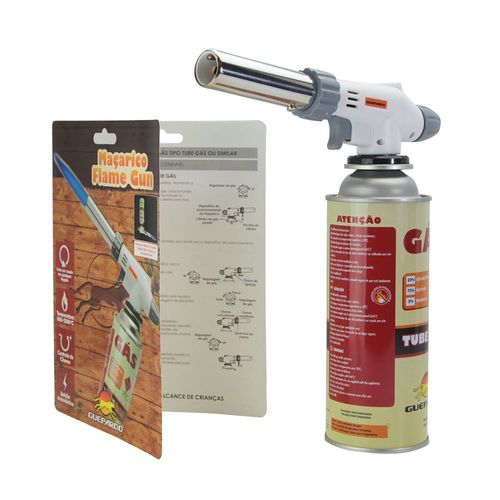 Maçarico Portátil Automático à Gás c/gatilho 047002 Flame Gun GUEPARDO