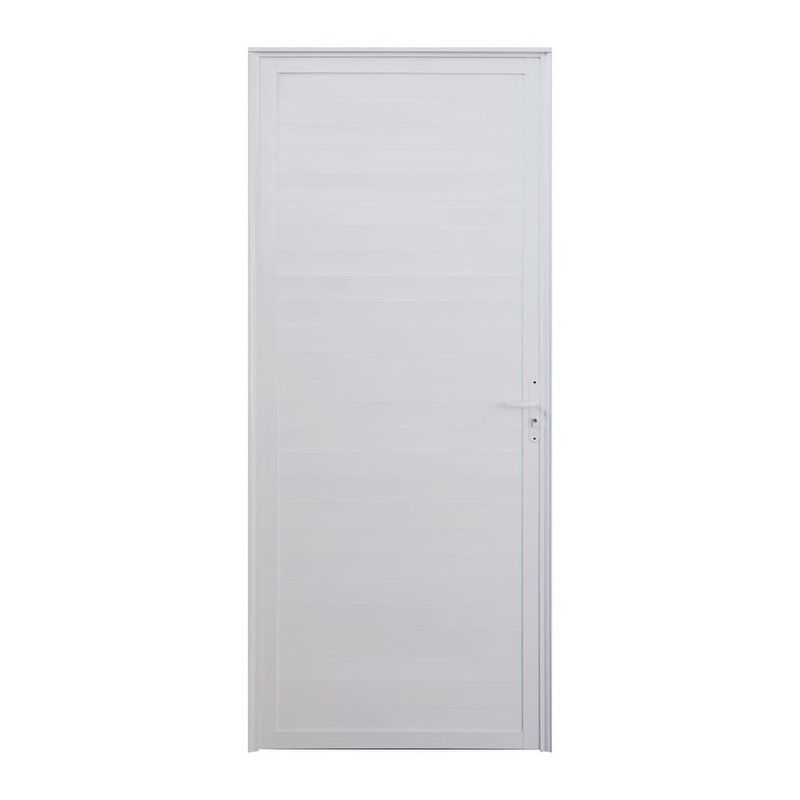 Porta-Laminada-Fechada-Aluminio-Branco-Direito-210x70cm