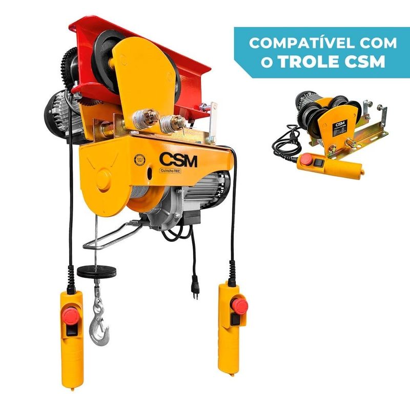 Guincho-Eletrico-500-1000kg-1870W-12m-Cabo-TEC-GT-500-1000-127V-CSM