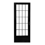 Porta-Palito-Aluminio-Preto-Vidro-Liso-Direito-210x80cm