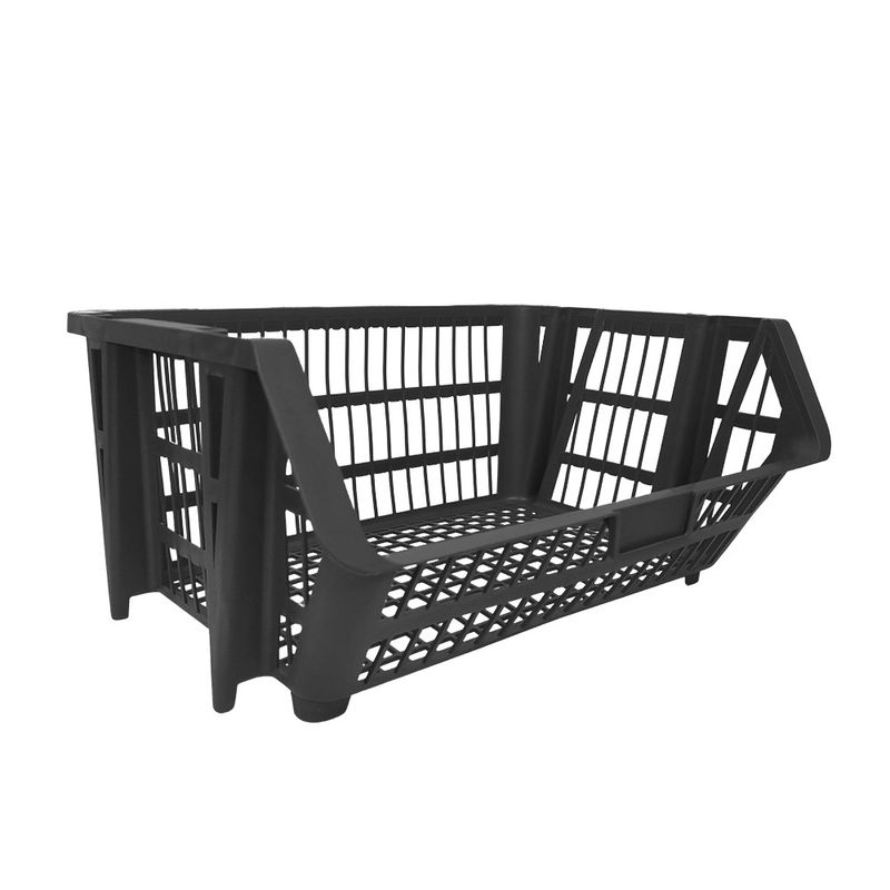 Cesto-Expositor-Encaixavel-Pequeno-22L-ate-15Kg-Plastico-Preto