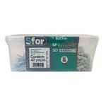 Caixa-Parafuso-Madeira-Philips-61x65mm-com-Bucha-SD-10mm-40-Pecas