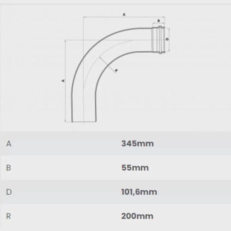 Curva-90-Longa-Esgoto-Serie-Normal-PVC-DN-100-Fortlev