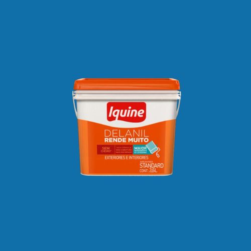 Tinta Standard Acrílica Fosco Delanil Arara Azul 3,6L Iquine