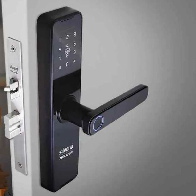 Fechadura-Digital-de-Embutir-com-Biometria-SDD300-Preto