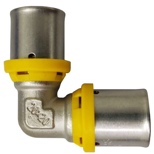 Cotovelo Gás 16mmx16 Prensar Multi Emmeti