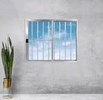 Janela-de-Correr-2-folhas-com-Grade-Aluminio-Brilhante-120x150cm