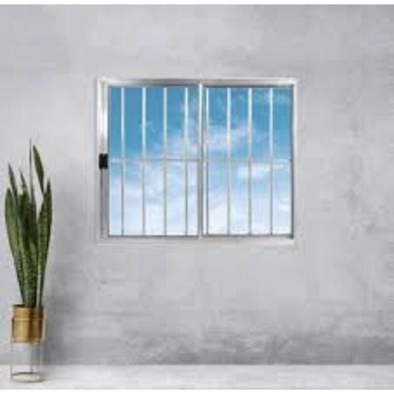 Janela-de-Correr-2-folhas-com-Grade-Aluminio-Brilhante-120x150cm