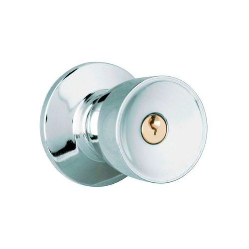 Fechadura  Externa Tubular 90MM Tulipa Inox Polido