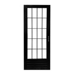 Porta-Palito-Aluminio-Preto-Vidro-Liso-Esquerdo-210x80cm