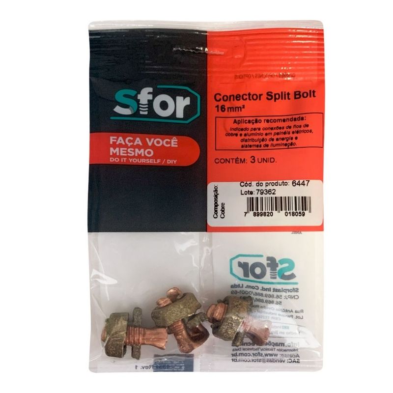 Conector-Split-Bolt-16mm²-Sfor-3-Pecas
