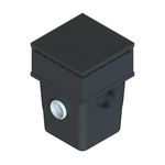 Caixa-de-Gordura-Polipropileno-com-Cesto-para-Limpeza-Preto-42L-Taf