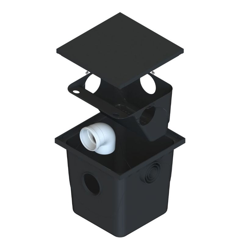 Caixa-de-Gordura-Polipropileno-com-Cesto-para-Limpeza-Preto-42L-Taf