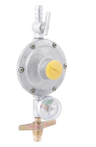 Regulador Gás Doméstico 2kg/h 506/01 3/8" BM com Manômetro Aliança