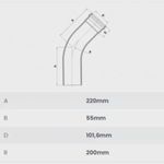Curva-45-Longa-Esgoto-Serie-Normal-PVC-DN-100-Fortlev