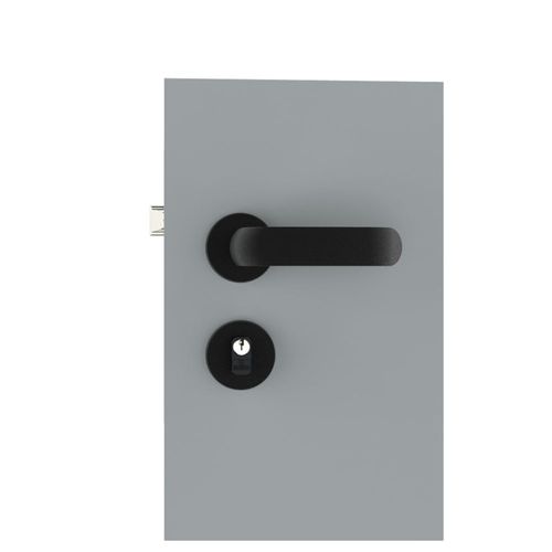 Fechadura Externa Roseta Redonda 55MM Grand Icaro Preto Fosco
