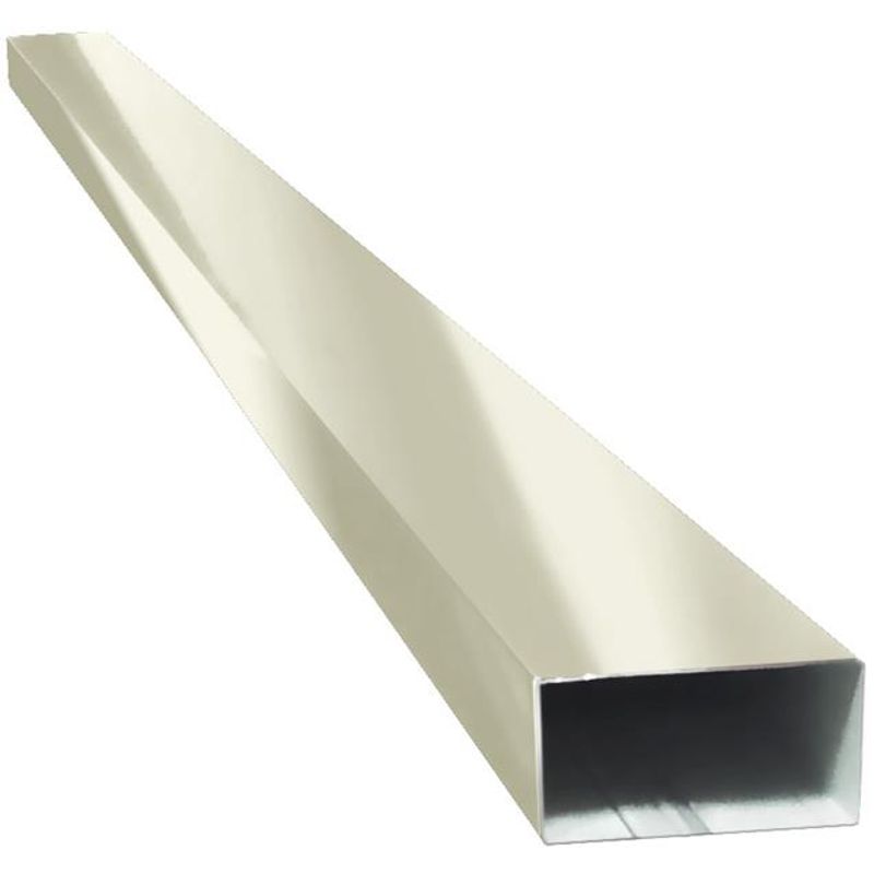 Condutor-Retangular-Aco-Corte-28-Galvalume-Branco-2m-Calhaforte