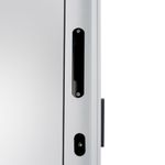 Porta-de-Correr-2-Folhas-Vidro-Liso-Aluminio-Branco-Direito-210x150cm
