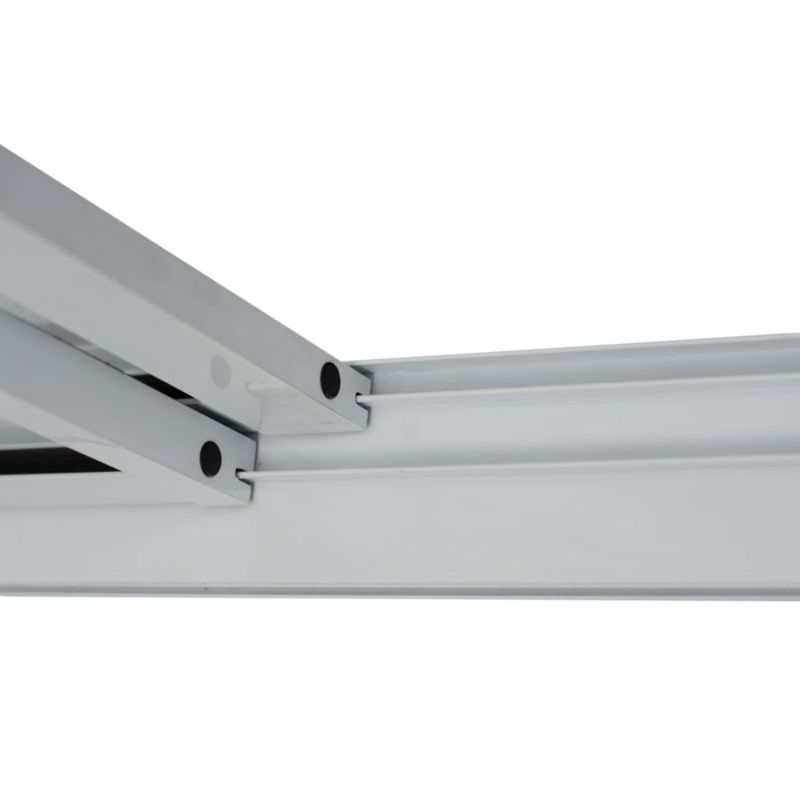 Porta-de-Correr-2-Folhas-Vidro-Liso-Aluminio-Branco-Direito-210x150cm