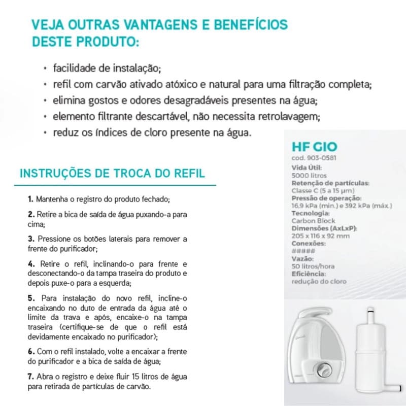 Refil-para-Purificador-HF-GIO-compativel-Gioviale-Hidrofiltros