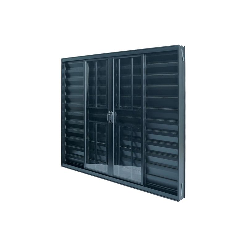 Veneziana-6-Folhas-com-Grade-Aluminio-Preto-100x150cm