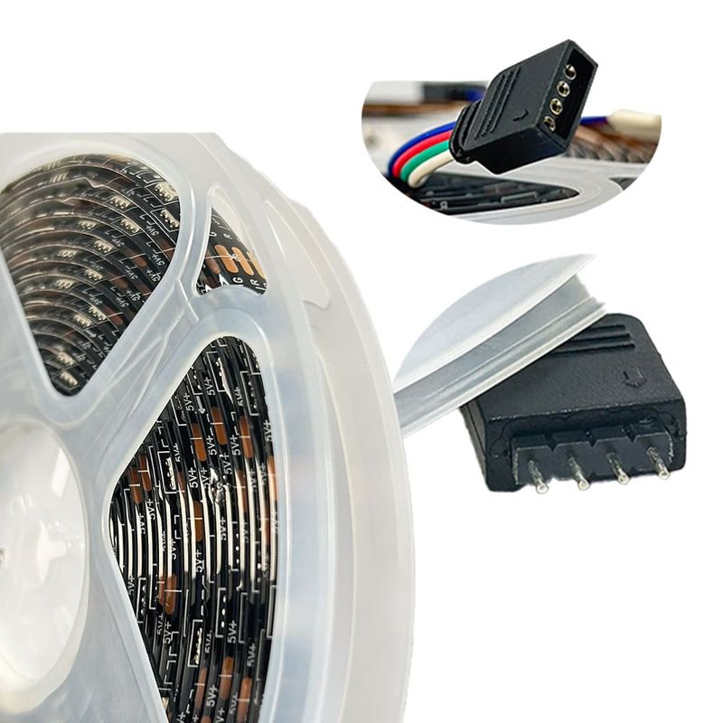 Fita-de-LED-Smart-com-5-Metros-8W-m-IP65-com-Controle-Remoto-RGB-5V