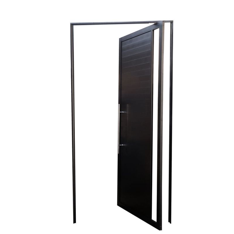 Porta-Pivotante-Lambril-Aluminio-Preto-com-Visor-Esquerdo-210x100cm