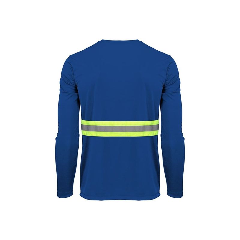 Camiseta-Poliester-Azul-Gola-Careca-Manga-Curta-Refletiva-Tam-G-Amalfi