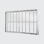 Janela-de-Correr-2-Folhas-com-Grade-Aluminio-Brilhante-100x150cm