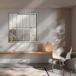 Janela-de-Correr-2-Folhas-com-Grade-Aluminio-Brilhante-100x100cm
