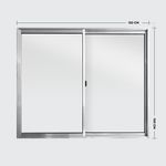 Janela-de-Correr-2-Folhas-sem-Grade-Aluminio-Brilhante-100x120cm