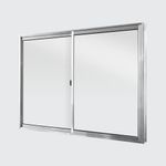 Janela-de-Correr-2-Folhas-sem-Grade-Aluminio-Brilhante-100x120cm