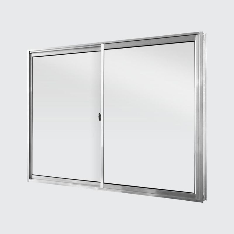 Janela-de-Correr-2-Folhas-sem-Grade-Aluminio-Brilhante-100x120cm