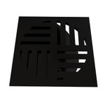 Grelha-Quadrada-Fecho-Automatico-Max-ABS-Preta-10cm-DN100-Estrela
