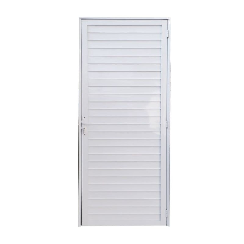 Porta-Laminada-Fechada-Aluminio-Branco-Direito-210x70cm
