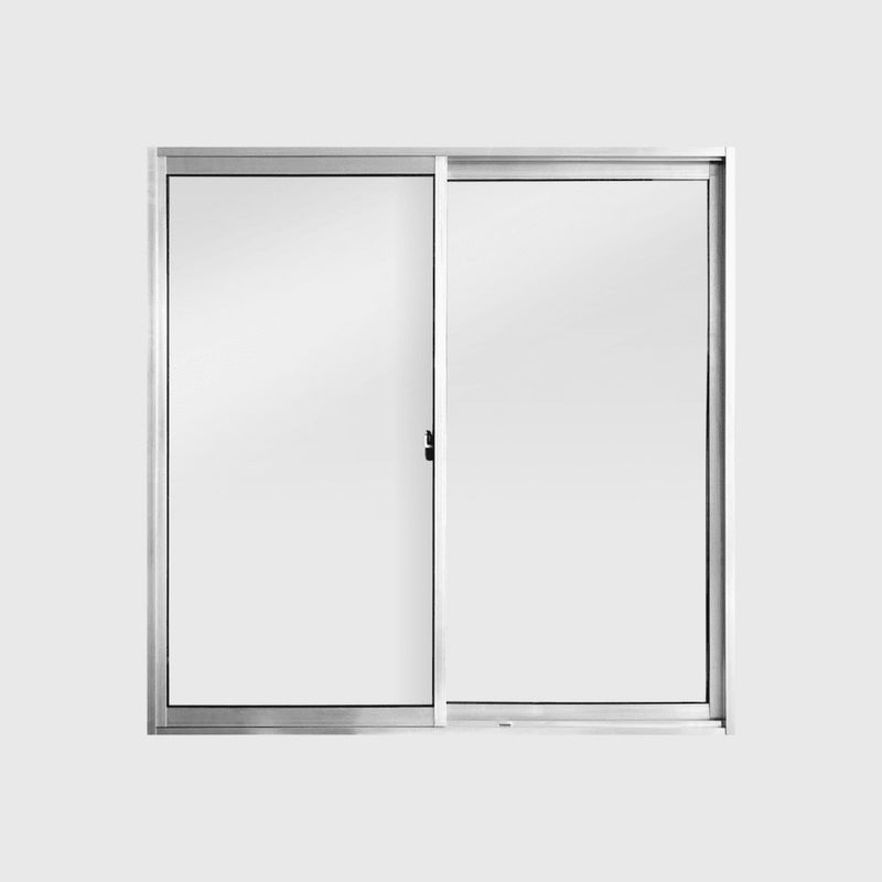 Janela-de-Correr-2-Folhas-sem-Grade-Aluminio-Brilhante-100x100cm