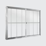 Janela-de-Correr-2-Folhas-com-Grade-Aluminio-Brilhante-100x120cm
