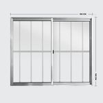 Janela-de-Correr-2-Folhas-com-Grade-Aluminio-Brilhante-100x120cm