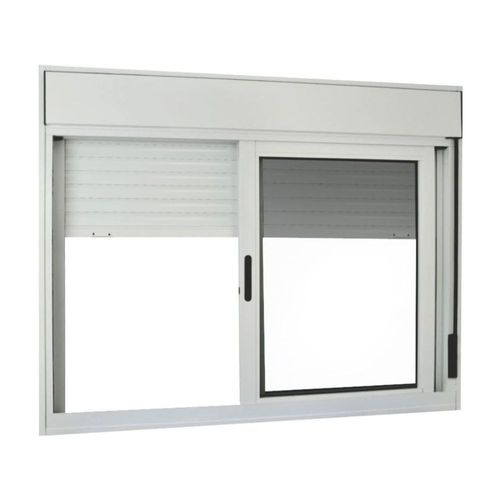 Janela Persiana 2 Folhas Alumínio Branco 120x120cm