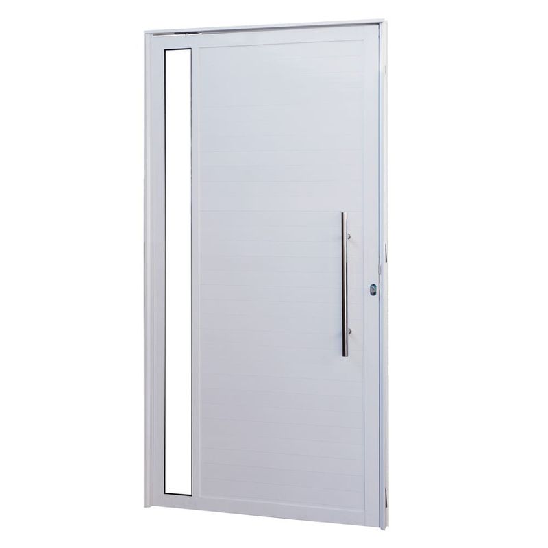 Porta-Pivotante-Lambril-Aluminio-Branco-com-Visor-Esquerdo-210x100cm