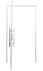 Porta-Pivotante-Lambril-Aluminio-Branco-com-Visor-Esquerdo-210x100cm