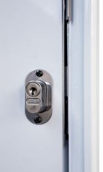 Porta-Pivotante-Lambril-Aluminio-Branco-com-Visor-Esquerdo-210x100cm