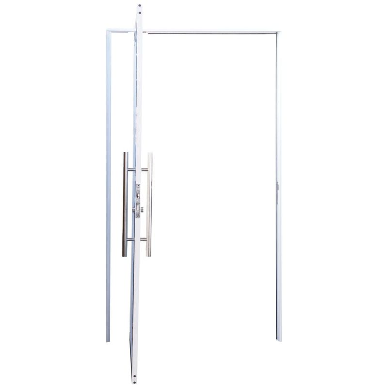 Porta-Pivotante-Lambril-Aluminio-Branco-com-Visor-Direito-210x100cm