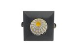 Spot-de-Led-de-Embutir-Quadrado-Preto-1W-80-Lumens-Luz-Amarela
