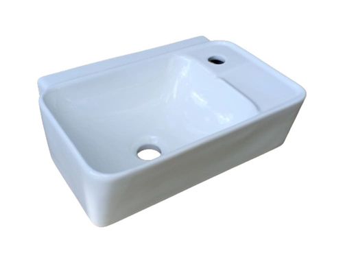 Lavatório Suspenso Louça Retangular 41x30cm Branco