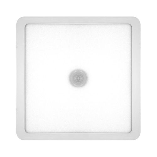 Painel de LED Sobrepor com Sensor Quadrado 18W 21x21cm Luz Branca