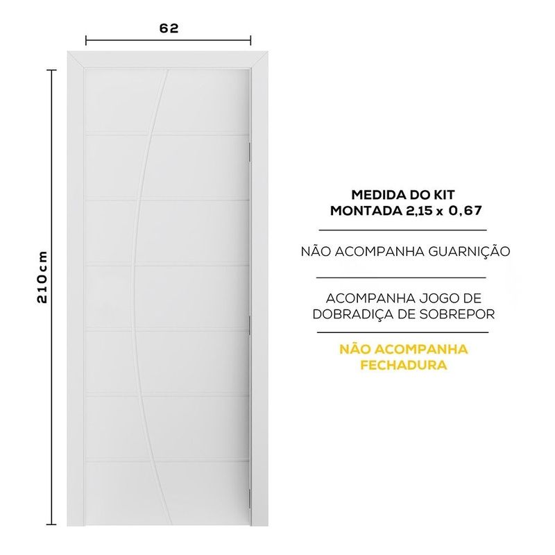 Kit-Porta-MDP-Elegance-Branco-Reversivel-sem-Fechadura-Bt-12-210x62cm