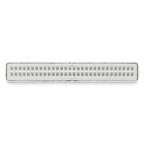 Luminária de Emergência LED Barra Branca 4W Luz Branca 300 lúmens