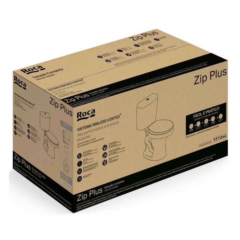 Kit-Vaso-Sanitario-com-Caixa-Acoplada-Zip-Plus-3-6L-Branco-Roca
