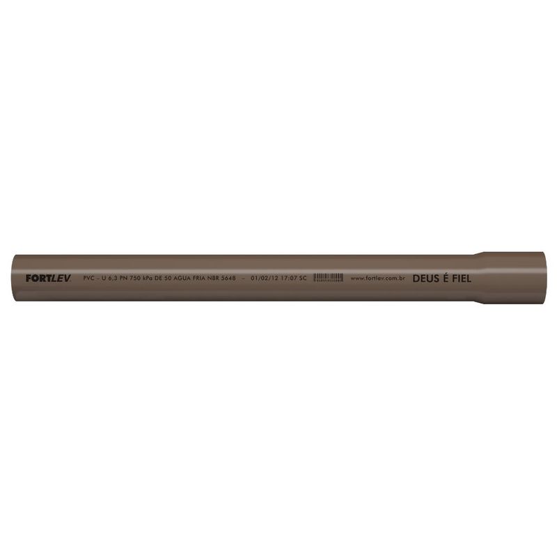 Tubo-Soldavel-Agua-Fria-PVC-Marrom-20mm-6m-Fortlev